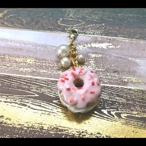 Cruller Donut , Doughnut Charm, Miniature Food